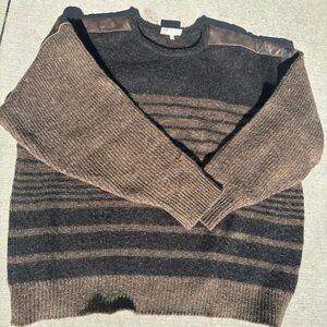 Urban Outfitters Brown and Black Crewneck Sweater
